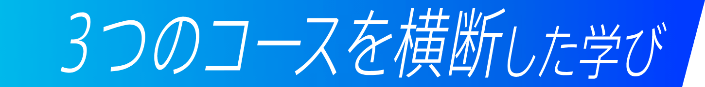 3つのコースを横断した学び