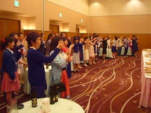 学生交換事業送別会風景