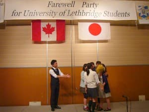 学生交換事業送別会風景