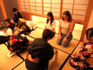 学生交換事業茶道体験