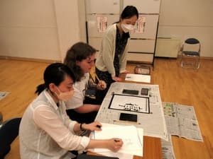 学生交換事業書道体験