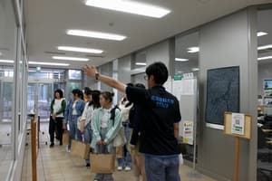学生staffによるキャンパスツアー