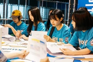 韓国語ボランティア通訳業務風景