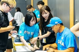 韓国語ボランティア通訳業務風景