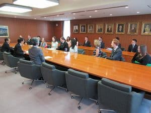 学生交換事業表敬訪問