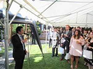 学生交換事業歓迎会乾杯挨拶