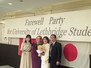 学生交換事業送別会記念写真