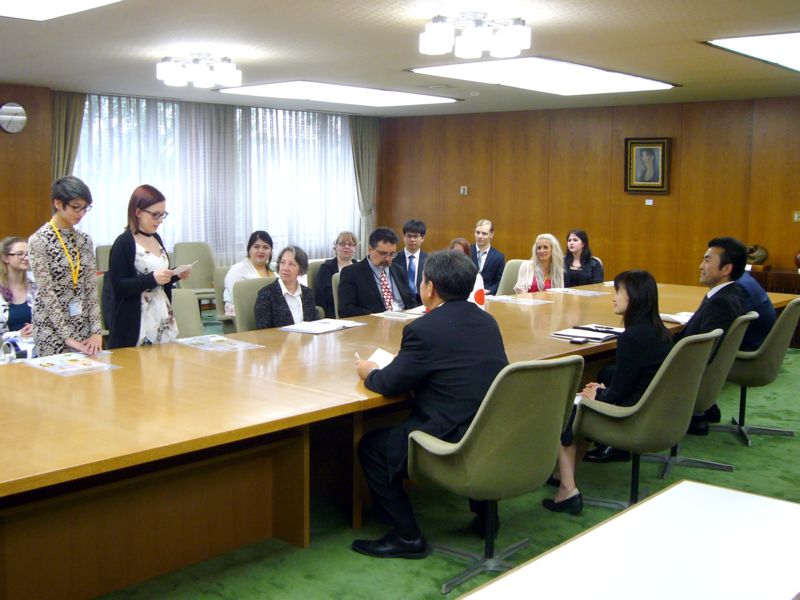学生交換事業表敬訪問