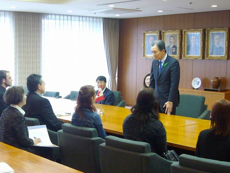学生交換事業表敬訪問
