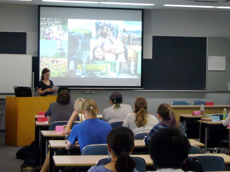 学生交換事業プレゼンテーション風景