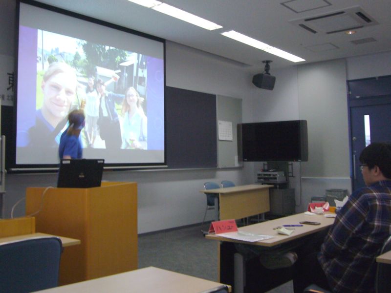 学生交換事業プレゼンテーション風景
